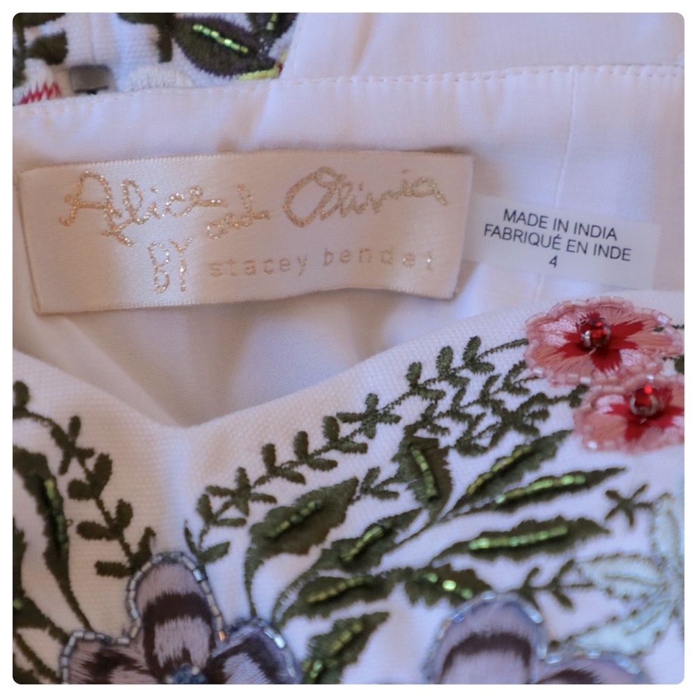 ALICE + OLIVIA Roz Crystal Beaded Mini Dress - Picture 15 of 17
